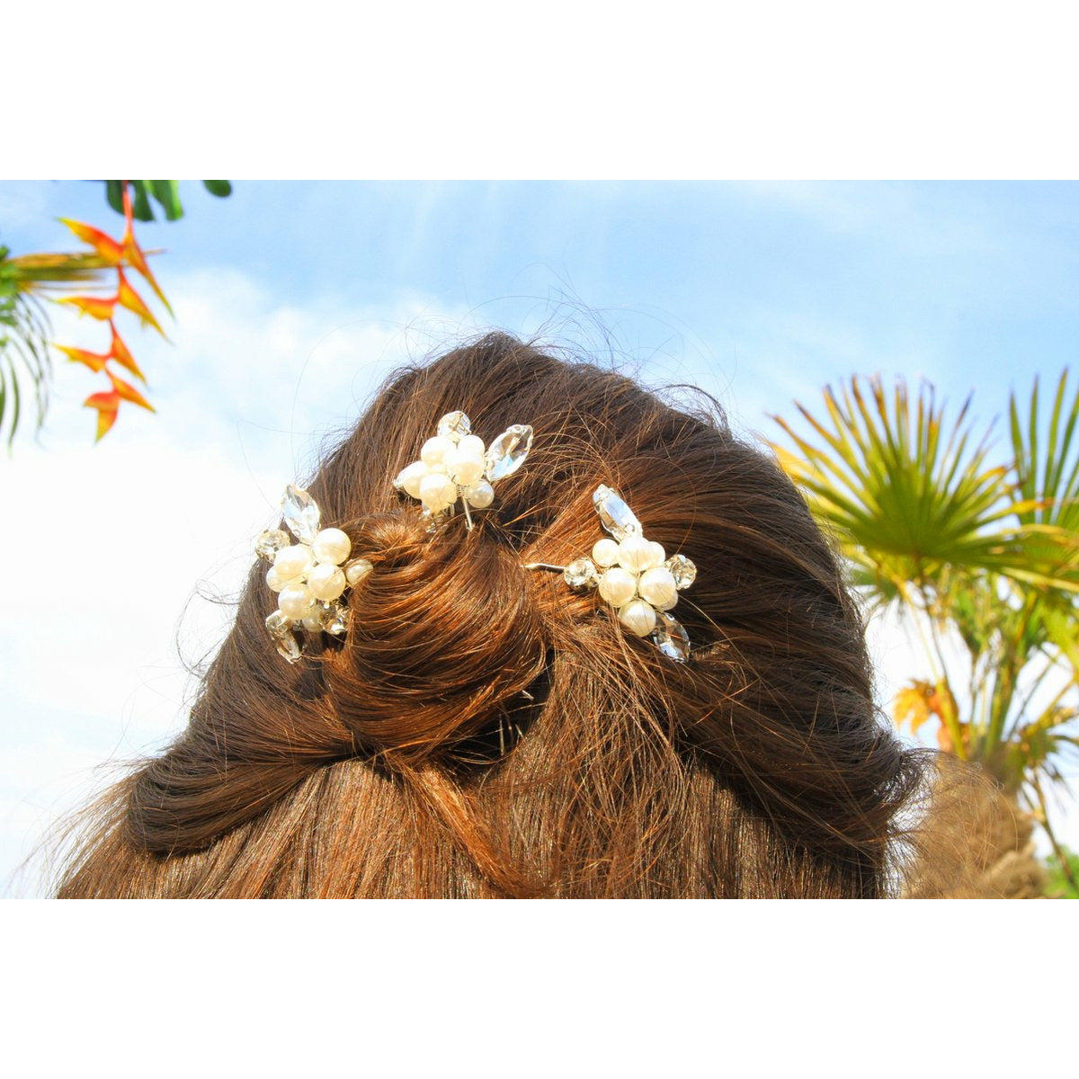 3 Stuks Zilverkleurige Haarspelden Met Parel En Kraal – Elegante Haarsieraden Voor Bruiloft Verloving Feest Prom – Kristallen Haarpins Met Fijne Afwerking – Luxe Haaraccessoires Voor Vrouwen – Zilverkleur Legering