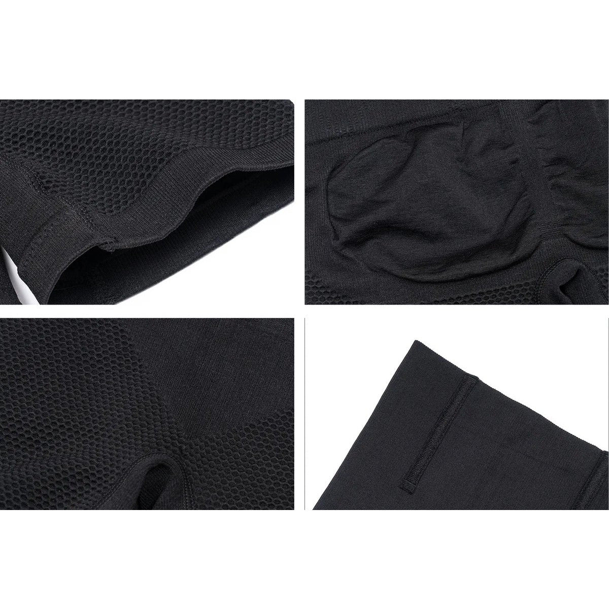 Hoog getailleerde - Butt Lifter - Shapewear Ondergoed - Billen Buik Benen Shaper - Seamless Corrigerende Ondergoed - Afslankbroek- Maat S - Zwart