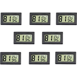 8 Stuks - Mini Hygrometer En Thermometer - 2 In 1 - Digitale Binnen Vochtigheidsmeter en Temperatuurmeter - Compact en Nauwkeurig - Luchtvochtigheidsmeter - Celsius