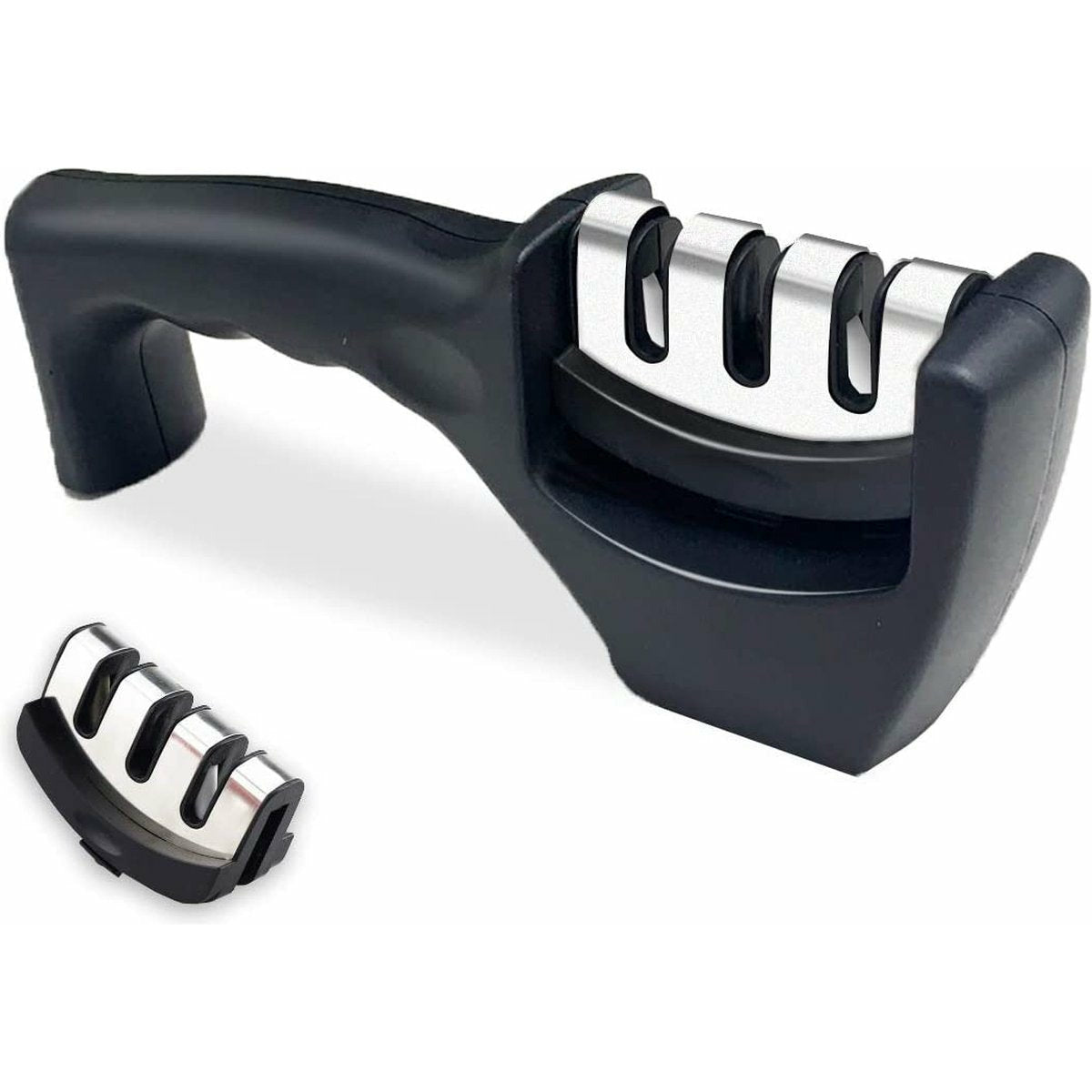 3-Traps - Multifunctioneel Messenslijper - Professioneel Tungsten, Diamant & Keramiek - Precisie, Fijne & Grove Slijping - Antislip & Ergonomisch Design - Zwart
