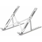 Extra Sterke - Draagbare Aluminium Laptopstandaard - Verstelbaar - Opvouwbaar - Laptop Stand - Compatibel met Laptops tot 15,6'' - Compatibel met MacBook Air - MacBook Pro - HP -Dell - Lenovo en meer - Zilver