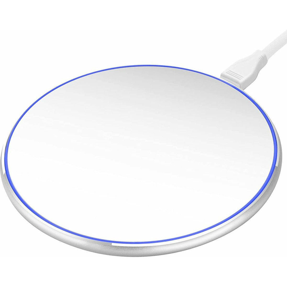 Smartphone Draadloze Fast Charger - Wireless Oplader - Qi - Geschikt Voor Mobielen En Oordopjes Met Draadloos Opladen