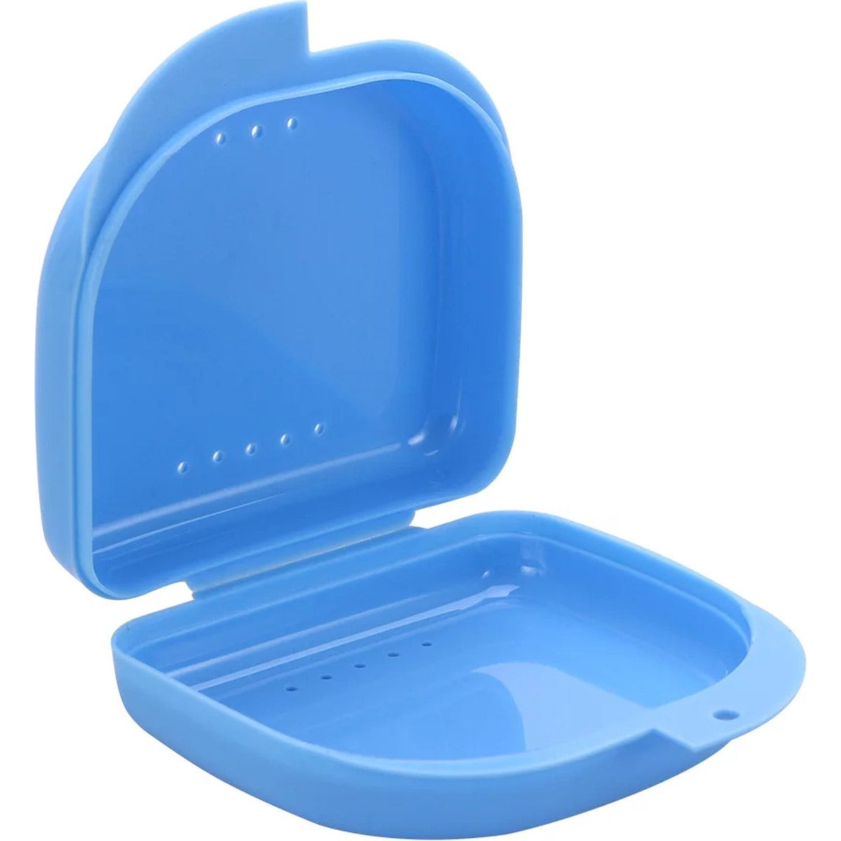 4 Stuks - Beugelbakje - Gebitsbakje - Retainer Case - Mond Guard Case - Orthodontische Prothese Opslag - Container - Met Air Vent Gaten - Blauw (kopie)