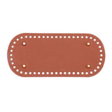 Tasbodem voor Gebreide Tas | 4 Stuks | PU-Leer Lang Ovaal Breien Gehaakte Tasbodem | Veelkleurige Handgeweven Kussenbasis voor DIY | 22 x 10cm