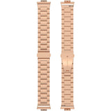 Vervangende Stalen Bandje - Geschikt Voor Huawei Watch Fit - Metalen Roestvrijstalen Horloge Band - Smartwatch Vervangende Band - Rosé Kleurgig