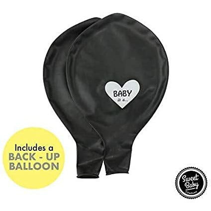 2-Pack Gender Reveal Set -  Gigantische 36-Inch Latex Gender Reveal Ballonnen met Hartontwerp - Inclusief Roze en Blauwe Hartvormige Confetti - Eenvoudige Montage - Gratis 1,5m Goud Satijnen Lint - Perfect voor Babyshowers en Fotoshoots