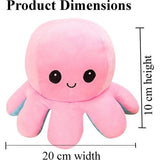 Omkeerbaar Octopus Knuffel | Stemming Pluche | Reversible | Inside Out | Speelgoed | Tik Tok | Roze | Blauw | 1 Stuk