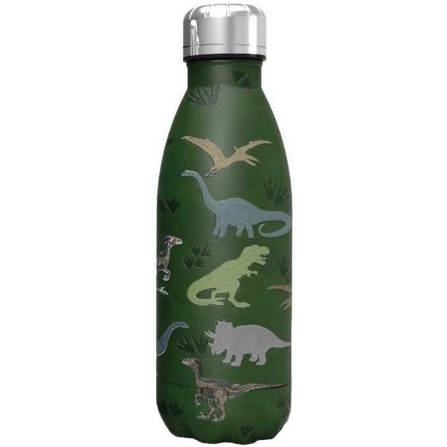 Dinosaurus Drinkfles 0,35 L -  Thermosfles - Hoogwaardig Roestvrijstaal - Dubbelwandige Isolatie - BPA-vrij - Ideaal voor School, Sport & Vrije Tijd - Stijlvol Ontwerp - Milieuvriendelijk - Schokbestendig - Koud / Warm - 350 ml