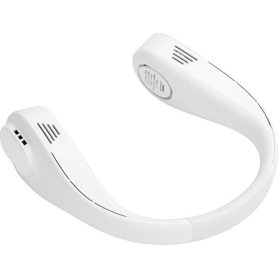 Draagbare Bladloze Nekventilator - Handsfree Ontwerp met 360° Koelbries - 3000mAh Oplaadbare Batterij - Stil en Veilig voor Kinderen en Huisdieren - Verstelbare Siliconen Behuizing