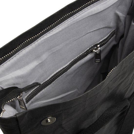 Minimalist Design Rugzak - Stevige Rugzak - Extreem Lichtgewicht - Met Zijrits - Met Laptopvak - Unisex - Zwart
