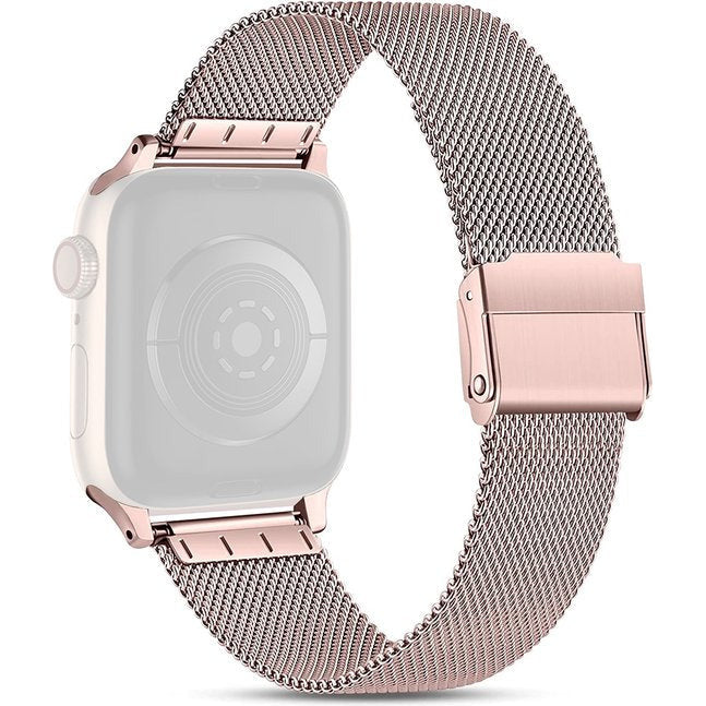 Universele Horlogeband Voor Apple Watch - RVS Milanese Vervangende Smartwatch Band | Stalen Polsarmband | Geschikt voor Apple Watch | Bandvervanging van Roestvrij staal | Voor Apple Watch SE/iWatch Series 8 7 6 5 4 3 2 1 | 41mm / 40mm / 38mm