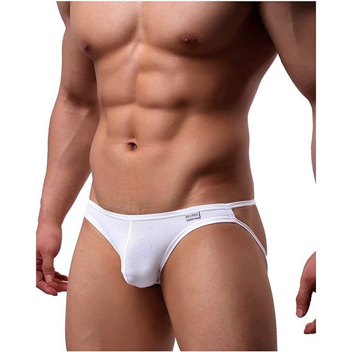 Sexy Herenslip - Ademend Herenmode String - Man Thong Ondergoed - Jockstrap - Athletic Supporter - Wit - M