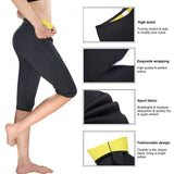 Dames - Body Shaper Sauna Afslankbroek - Hot Thermo Sweatpants - Neopreen - Hoge taille - Vetverbranding - Zweet Capri Workout Shapers - voor Gewichtsverlies