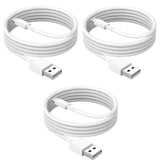 3 Stuks - iPhone Oplader Kabel - Betrouwbaar en Universeel Compatibel - 1M Lightning USB-kabel voor Apple-apparaten - Kabel Voor iPhone, iPad, iPod - 1 Meter - Wit