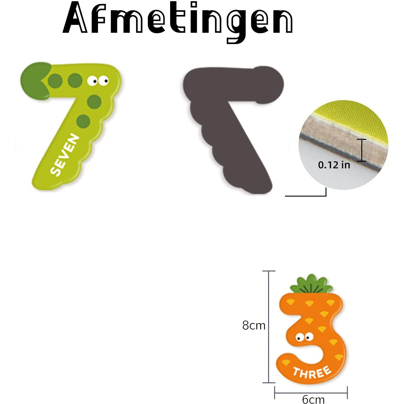 26-delige - Schattige Magnetische Cijfers voor Whiteboard, Peuterspeelgoed voor 3-jarigen, Grote Koelkastmagneten voor Kinderen, Magnetisch Educatief Speelgoed, Kleuterschool Wiskundespelletjes