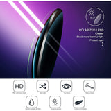 Zonnebril | Unisex | Frame van Aluminium Magnesiumlegering, Ultralichte, HD-Gepolariseerde Zonnebril | Zwarte Lenzen, Zwart Montuur