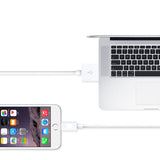 3 Stuks - iPhone Oplader Kabel - Betrouwbaar en Universeel Compatibel - 1M Lightning USB-kabel voor Apple-apparaten - Kabel Voor iPhone, iPad, iPod - 1 Meter - Wit