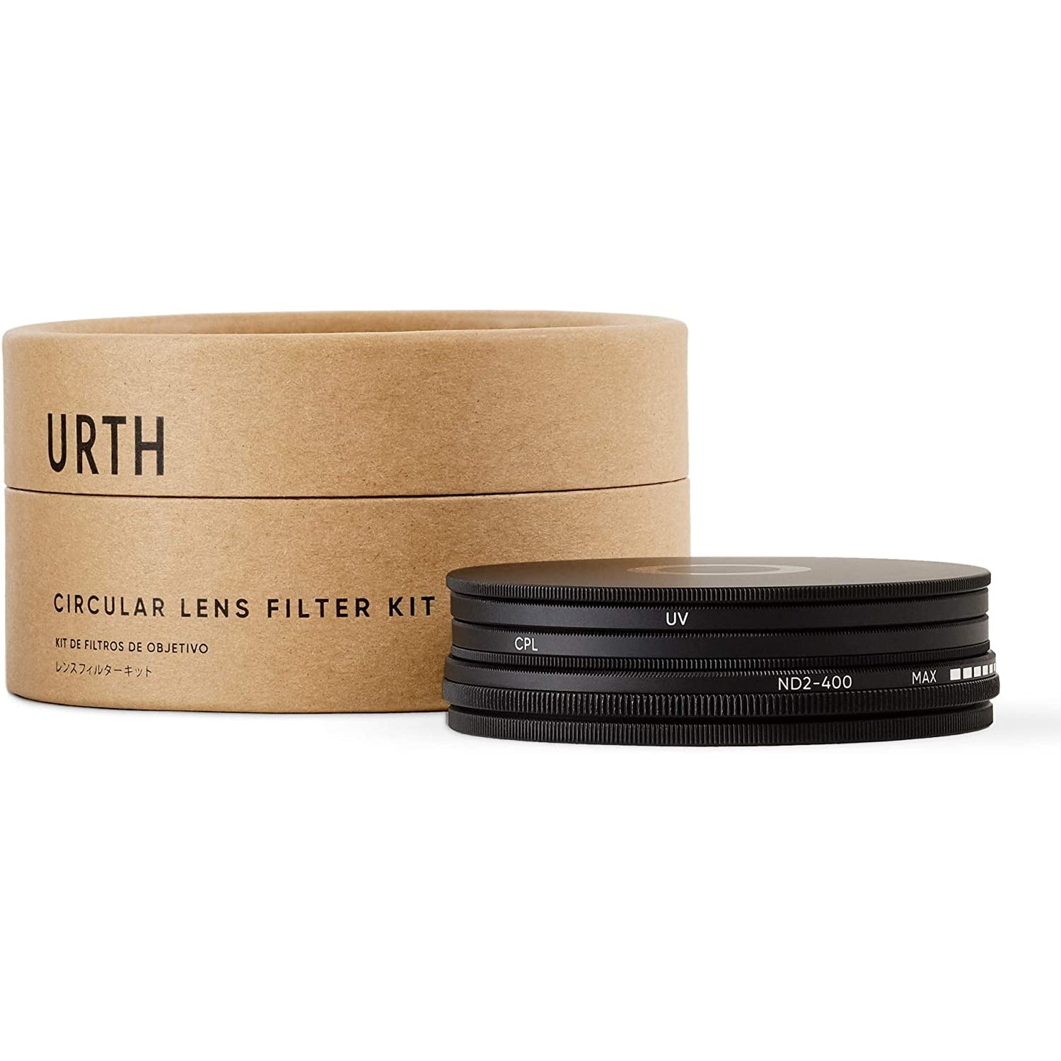 Urth - Lens Filter Kit - 77mm UV - Circulair Polarisatie - (CPL), ND2-400 - Filter voor Camera Lens Kit - (Plus+)