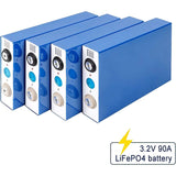 4 Stuks - Krachtige 3.2V 90Ah LiFePO4 Cellen - Perfect voor DIY Zonne-Energieopslag & Duurzame Batterijpakketten
