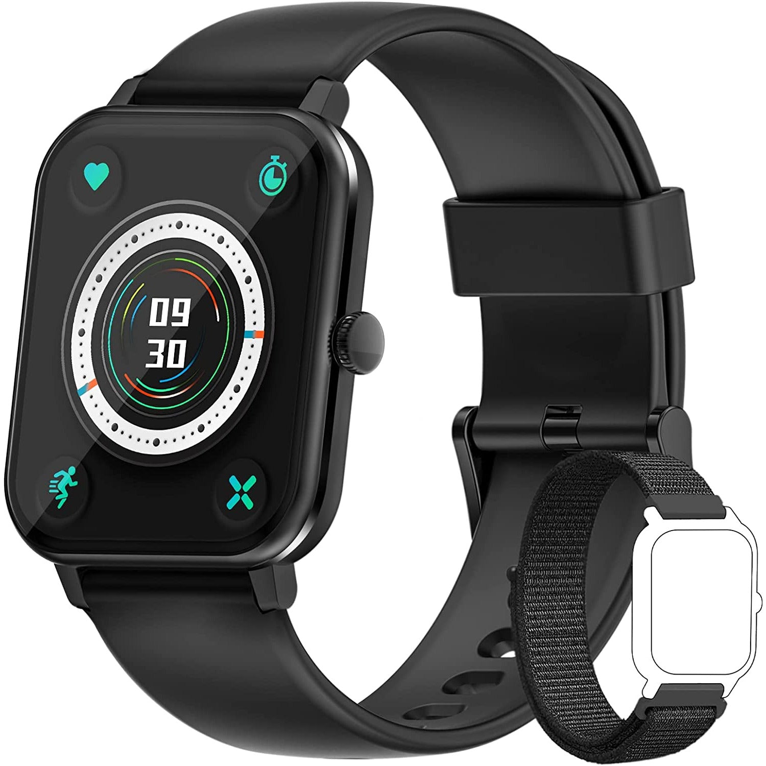 Blackview R3 Pro Smartwatch – 1.69” Full Touch – 24 Sportmodi – Hartslag & SpO2 – 5ATM Waterdicht – Inclusief 2 Polsbandjes – iOS & Android