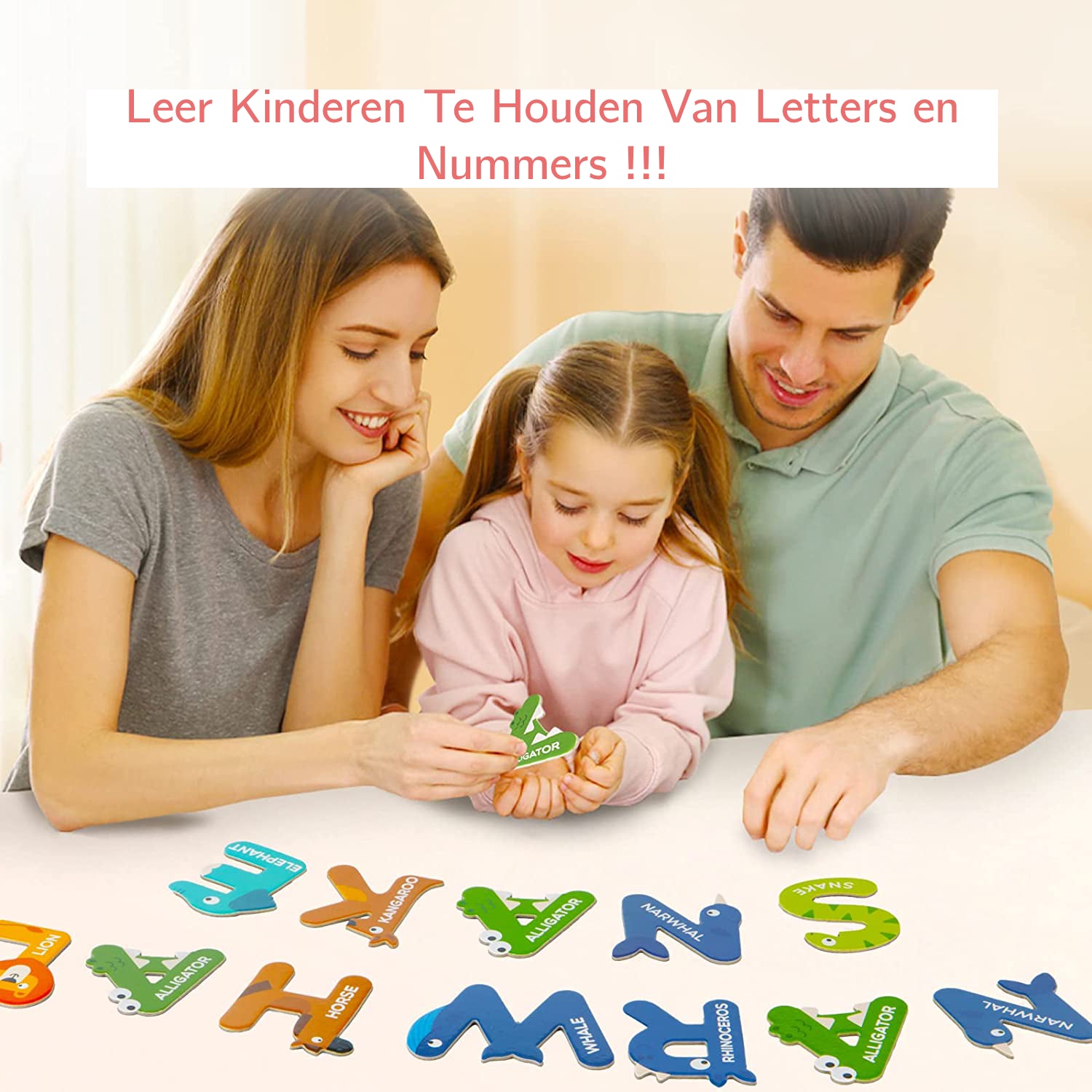 26-delige - Schattige Magnetische Cijfers voor Whiteboard, Peuterspeelgoed voor 3-jarigen, Grote Koelkastmagneten voor Kinderen, Magnetisch Educatief Speelgoed, Kleuterschool Wiskundespelletjes
