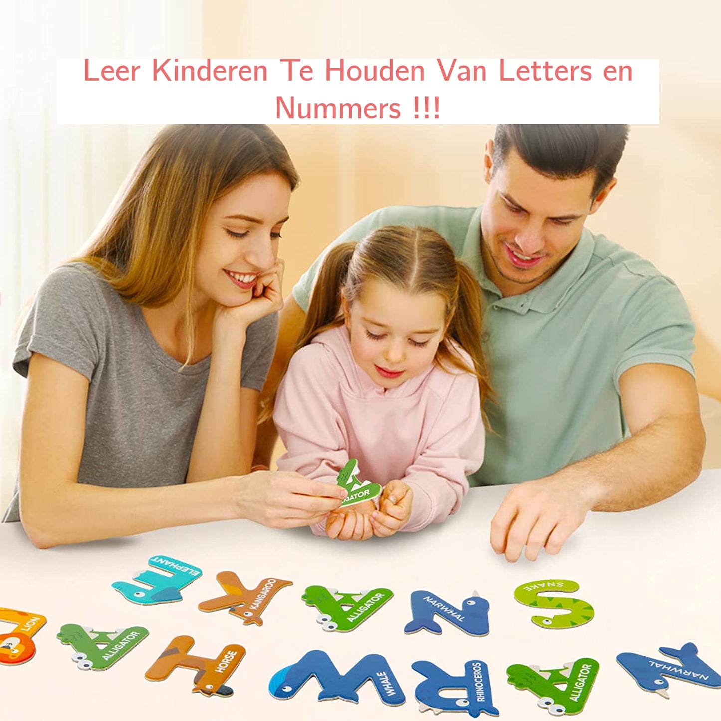 26-delige - Schattige Magnetische Cijfers voor Whiteboard, Peuterspeelgoed voor 3-jarigen, Grote Koelkastmagneten voor Kinderen, Magnetisch Educatief Speelgoed, Kleuterschool Wiskundespelletjes