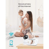 Dreo Baby Monitor - 5 Inches 720P HD Split Screen Video Babymonitor met Camera en Audio - Nachtzicht, 2-Way Talk, PTZ, 1000ft Bereik, 5000mAh Oplaadbare Batterij met VOX Mode