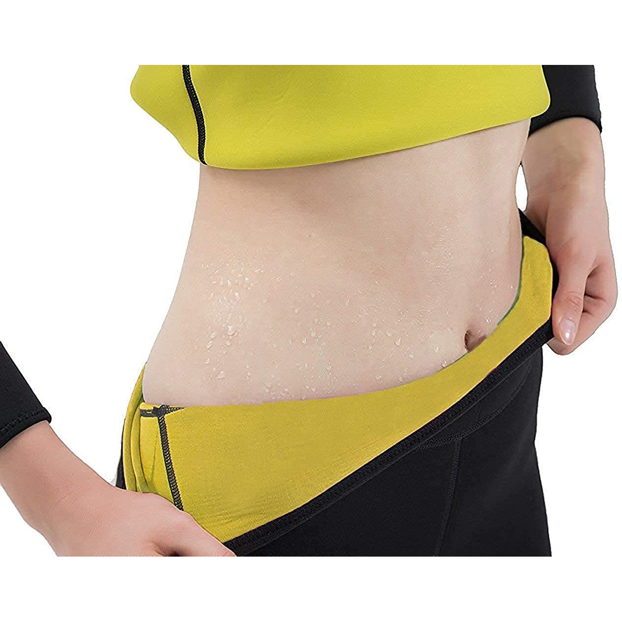 Dames - Body Shaper Sauna Afslankbroek - Hot Thermo Sweatpants - Neopreen - Hoge taille - Vetverbranding - Zweet Capri Workout Shapers - voor Gewichtsverlies
