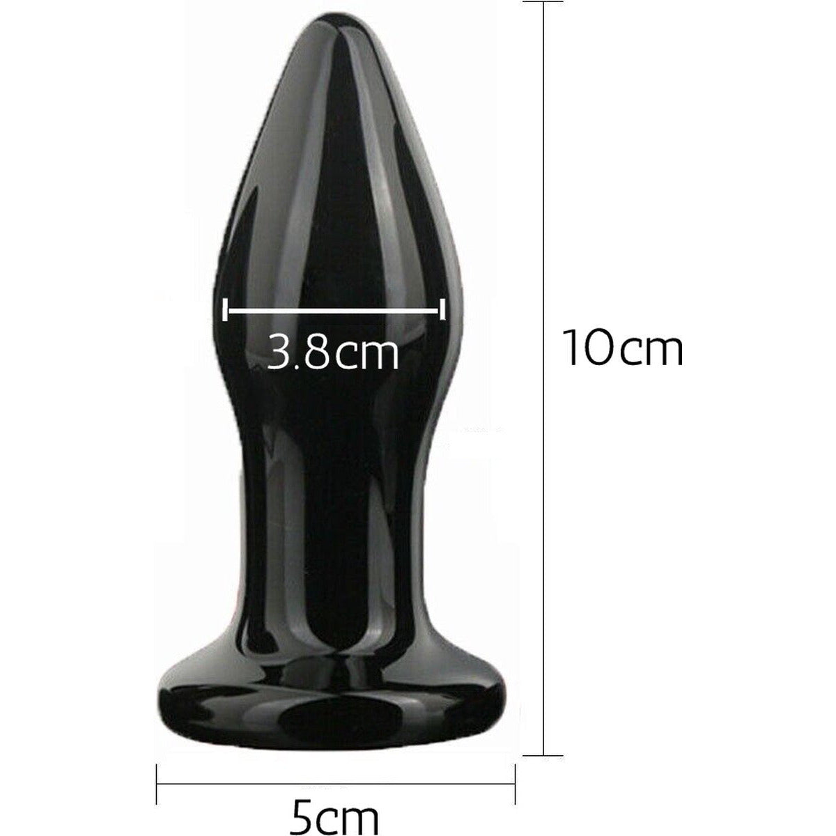 Luxe Vibrerende Glazen Butt Plug - USB Oplaadbaar - Vibrerende Anale Plug - Prostaat Massager - Met 10 Modi - Glazen Butt Plug - Fetish - Bondage - Anale Stimulatie - Volwassen Speeltjes - Unisex - Zwart