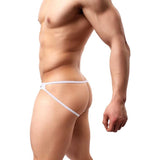 Sexy Herenslip - Ademend Herenmode String - Man Thong Ondergoed - Jockstrap - Athletic Supporter - Wit - XL