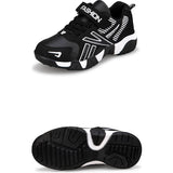 Casual Mesh Kinder Sneakers - Ademende Schoenen Met Zachte Zolen - Vrijetijdsschoenen - Sport Schoenen - klittenband Sluiting - Lichtgewicht - Maat 29 - Wit