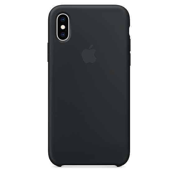 Originele - Apple iPhone XS - Back Case - Silicone Black - Zwart