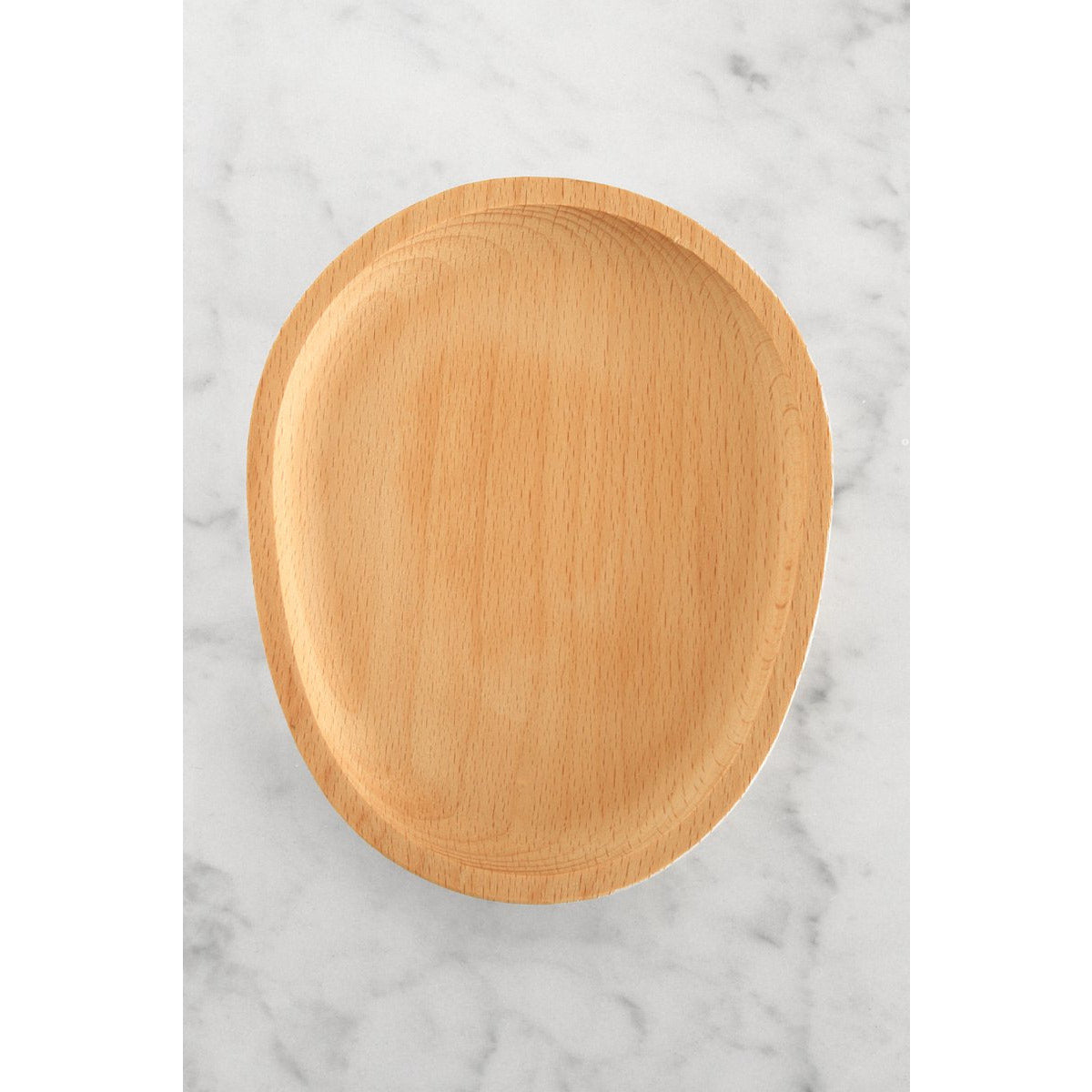Beukenhouten Schaaltje – Handgemaakt Rond Houten Dienblad – Minimalistisch Design – Gladde Afwerking – Decoratieve Houten Fruitschaal – Serveer- en Displayschaal – Natuurlijke Beuk – Ø ca. 20cm – Multifunctioneel Interieuraccessoire