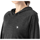 UPF 50+ Zonbescherming Hoodie - Elastische Yoga Hoodie - Lange Mouw Sport Shirt - Fitness  Trui Met Capuchon - Wandelen Outdoor UV-shirt - Lichtgewicht - Grijs