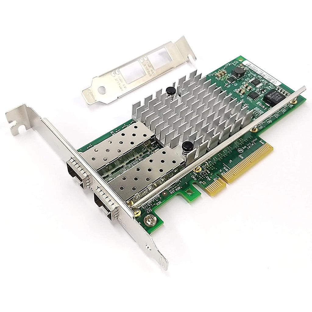 Twee-poorts 10GbE SFP+ Glasvezel PCI-Express x 8 NICs Gigabit Ethernet Server Adapter Netwerk Interface Controller Kaart voor 82599ES Chipset