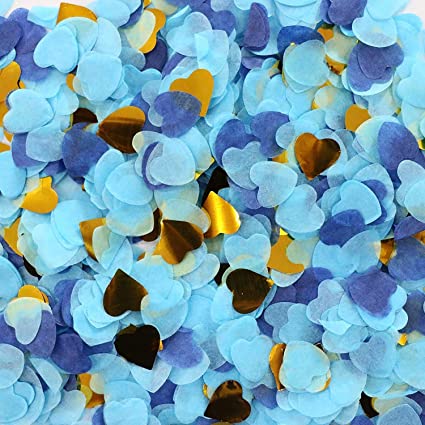 2-Pack Gender Reveal Set -  Gigantische 36-Inch Latex Gender Reveal Ballonnen met Hartontwerp - Inclusief Roze en Blauwe Hartvormige Confetti - Eenvoudige Montage - Gratis 1,5m Goud Satijnen Lint - Perfect voor Babyshowers en Fotoshoots