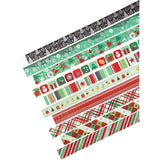 12 Stuks - Kerst Washi Tape Set - Rollen Zelfklevende Decoratie Folie - Kerstversiering - Kleurrijke Decoratieve Tapes - Kerst Plakbanden - Geschikt Voor Kunst, Craft Tape, DIY, Scrapbooking, Etc - 1,5cm X 500cm