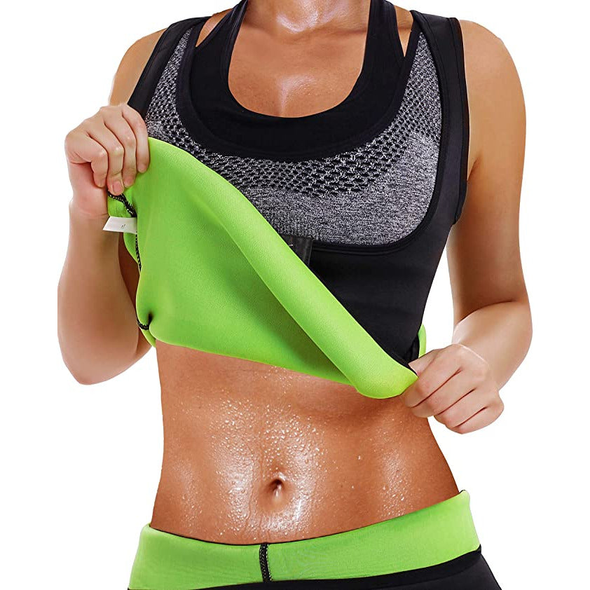 Neopreen Taille Trainer Korset - Sauna Zweetvest - Gewichtsverlies & Lichaamsvormer - Workout Tanktop voor Dames - Maximaliseer Vetverbranding & Calorieën