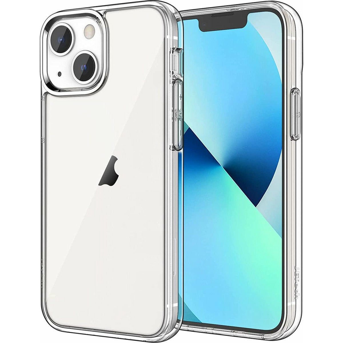 iPhone 13 Hoes - Slanke en Krasbestendige Transparante Hoes voor iPhone 13 (6,1-inch) - PC + TPU Materiaal - Schokabsorberende Bescherming met Verhoogde Randen - Ondersteunt Draadloos Opladen - Perfecte Pasvorm met Toegang tot Alle Poorten