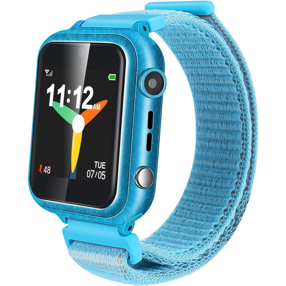 Smart Watch Voor Kinderen - Smartwatch Met 24 Ingebouwde Games - Met Stappenteller - Telefoon Mode - Muziekspeler - Rekenmachine - Klok - Zaklamp - Van 3 Tot 14 Jaar - Blauw