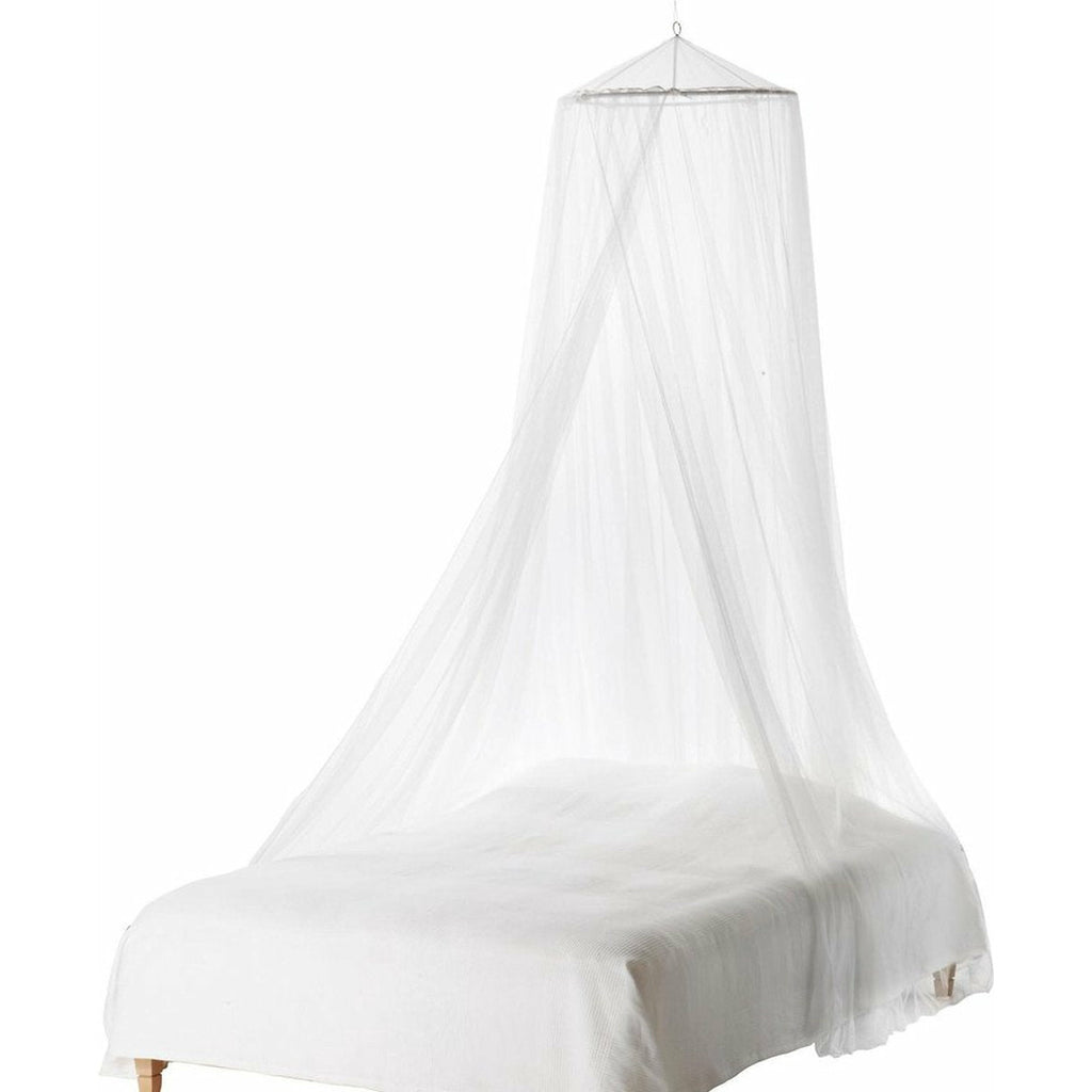 Universele Witte Koepel Klamboe - Eenvoudige Installatie - voor Enkele tot King Size Bedden - Met Opvouwbare Koepel Ring - 2.5m x 1m - Wit
