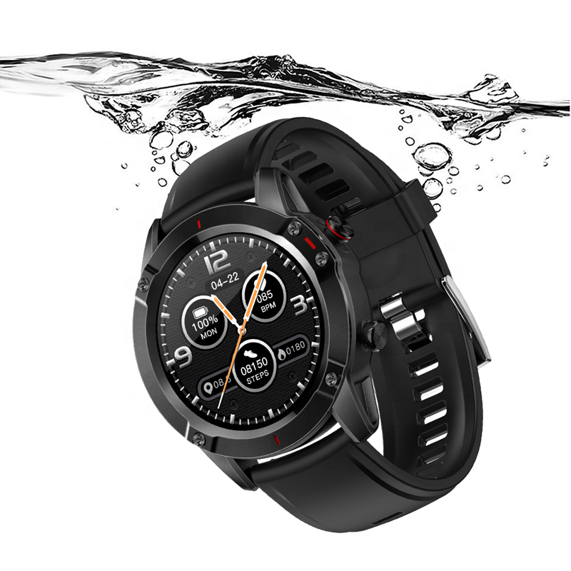 RS Smartwatch Met 1.3 Inch HD Touchscreen – Hartslagmeter & Bloeddrukmeting – IP68 Waterdicht Fitnesshorloge Met Siliconen Band – Stappenteller & Activiteitentracker – 7 Sportmodi – Meldingen – Compatibel Met iOS & Android – Zwart