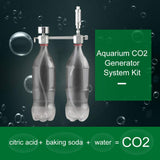 Aquarium Co2-Regelaar Kit - - Aquarium DIY CO2 Generator Systeem Kit - CO2 Generator - Bubbel Teller - Diffuser met solenoïde klep - Voor Groei Van Waterplanten - Inlaataansluiting Leveringsdruk