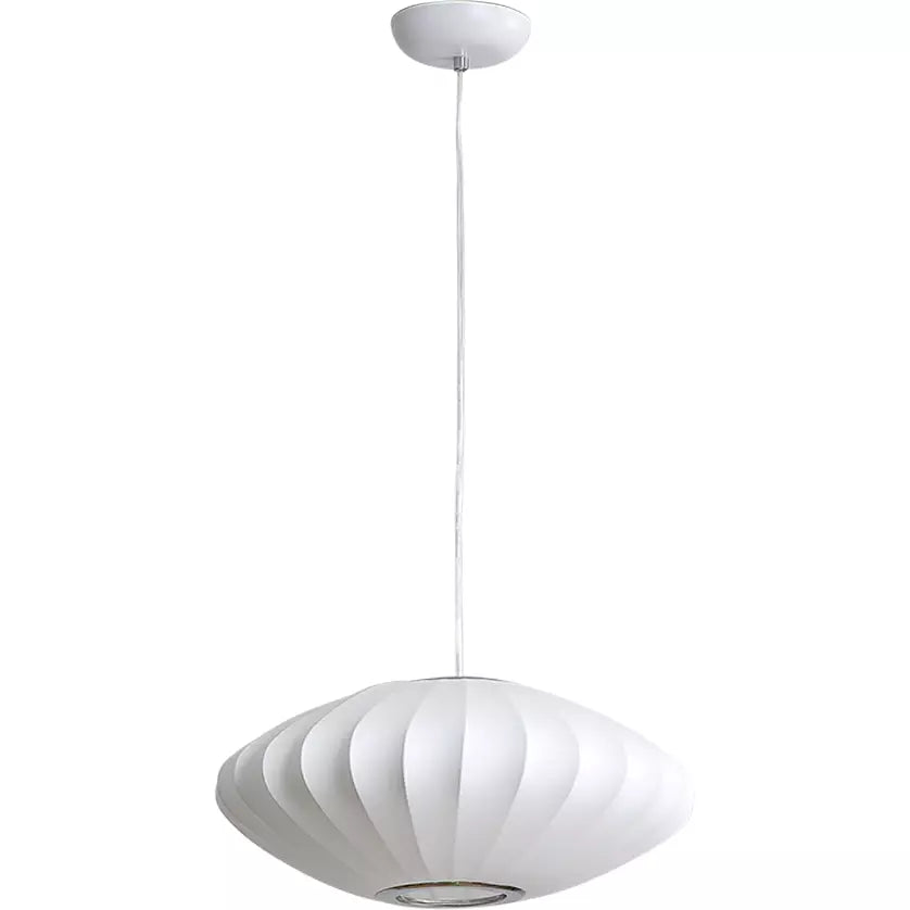 Moderne Hanglamp | Mid-century George Nelson Bubbel Schotel Lamp Replica, E27, 40W | 50cm x 25cm | Wit