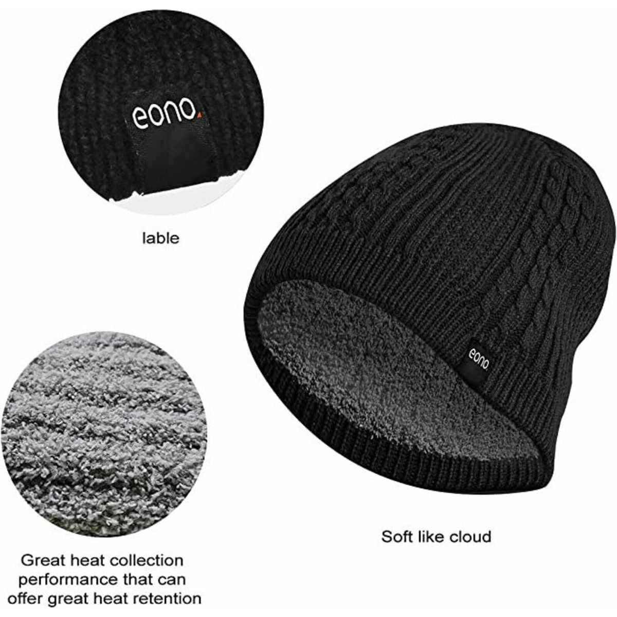 EONO - Premium Kwaliteit Warme Beanie - 100% Slijtvaste Acrylstof - Superieur Stretch - Unisex Wintermuts - Comfortabel en Stijlvol - Geschikt voor Outdoor- en Reizen