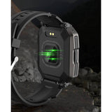 C20 - Robuuste Outdoor Smart Watch - 100M Waterdicht - Militaire Bluetooth Smartwatch - Health Tracker - Hartslag-/Bloeddruk Meter - 1,72" Scherm -  Voor Android / iOS - Unisex - Zwart
